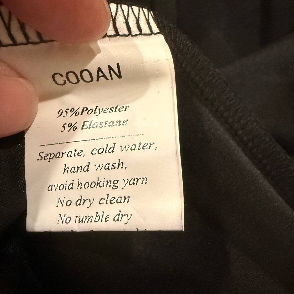 NWT Cooan Black V-Neck Ruffle Midi Dress Evening Cocktail L - Picture 5 of 6
